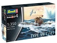 REVELL 05154 1:350 German Submarine Type VII C/41