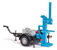 BUSCH 59968 H0 / 1:87 Anh&auml;nger mit Holzspalter
