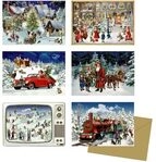 COPPENRATH 72030 Nostalgische Adventszeit, Miniatur-Adventskalender, sortiert