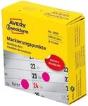 Avery Zweckform 3850 Markierungspunkte &Oslash; 10 mm, 1 Rolle/800 Etiketten, magenta