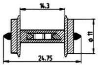 ROCO 40186 H0 Widerstands-Radsatz