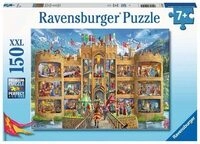 RAVENSBURGER 12919 Kinderpuzzle Blick in die Ritterburg