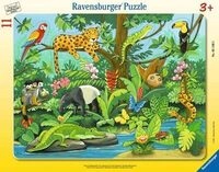 RAVENSBURGER 5140 Kinderpuzzle Tiere im Regenwald