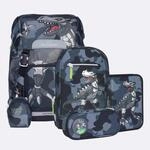 Beckmann Schulrucksackset Classic 22 Camo Rex, 6-teilig
