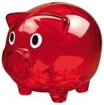 Macma Sparschwein transparent rot