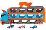 HOT WHEELS GVG37 2-in-1 Rennbahn-Transporter inkl. 3 Spielzeugautos