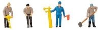 FALLER 180238 H0 Figuren-Set mit Mini-Sound-Effekt Gleisbauarbeiter & Tremolo