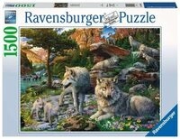 RAVENSBURGER 16598 Erwachsenenpuzzle Wolfsrudel im Fr&uuml;hlingserwachen 1500 Teile