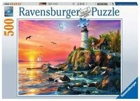 RAVENSBURGER 16581 Puzzle Leuchtturm am Abend