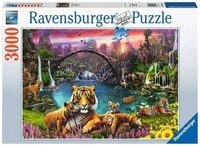 RAVENSBURGER 16719 Puzzle Tiger in paradiesischer Lagune 3000 Teile
