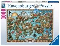 RAVENSBURGER 16728 Erwachsenenpuzzle Geheimnisvolles Atlantis 1000 Teile