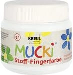 KREUL 28101 MUCKI Stoff-Fingerfarbe Wei&szlig; 150 ml
