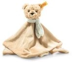 STEIFF 242281 Soft Cuddly Friends Jimmy Teddyb&auml;r Schmusetuch, beige 26 cm