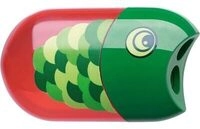 FABER-CASTELL 183525 Doppelspitzdose Fisch inkl. Radierer Motiv Fisch