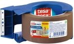 tesa Paketband Solid & Strong 1 Handabroller mit 1 Kleberolle braun 66 m x 50 mm