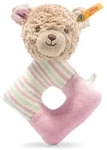STEIFF 242175 GOTS Rosy Teddyb&auml;r Greifring mit Rassel 15 cm