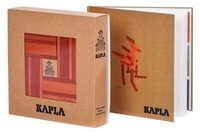 KAPLA KB 40 Holzbausteine rot/orange - Buch & Farben Set