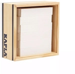 KAPLA C40BL 40er QUADRATE - 40 Holzpl&auml;ttchen, weiss