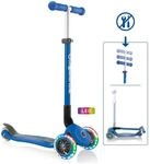 Authentic Sports Globber Primo Foldable Lights dunkelblau, mit Leuchtrollen