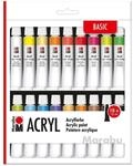 Marabu Acrylfarben Set, 18 x 12 ml Tuben