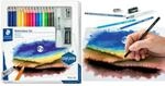 STAEDTLER&reg; Mixed Set "Aquarell", Kartonetui mit 3 Bleistiften, 12 Farbstiften,...