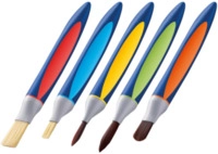 PELIKAN 700733 griffix&reg; Pinselset f&uuml;r die Schule mit Pinselband, 5 St&uuml;ck
