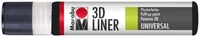 Marabu 180309673 Marabu 3D-Liner 3D-Schwarz 673, 25 ml