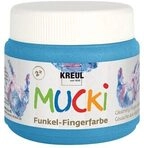 C.KREUL 23122 MUCKI Funkel-Fingerfarbe Diamanten-Blau 150 ml