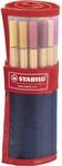 Fineliner - STABILO point 88 - 25er Rollerset - mit 25 verschiedenen Farben
