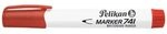 PELIKAN 817998 Whiteboard-Marker 741, Rundspitze, rot