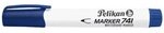 PELIKAN 817981 Whiteboard-Marker 741, Rundspitze, blau