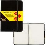 Idena Notizbuch DIN A6 80g/m&sup2; kariert schwarz 192 Seiten