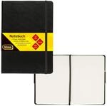 Idena Notizbuch DIN A5 80g/m&sup2; blanko schwarz 192 Seiten