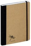 Pagna Notizbuch A5 Pur natur hochwertiger Kraftpapiereinband 192 Seiten kariertes