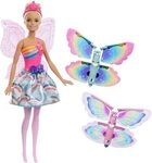 MATTEL FRB08 Barbie Dreamtopia Regenbogen-K&ouml;nigreich Magische Fl&uuml;gel-Fee Puppe