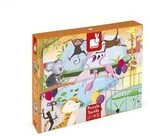 JANOD J02774 Haptik-Puzzle 20 Teile Im Zoo