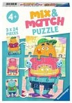 RAVENSBURGER 5135 Kinderpuzzle 3 x 24 Teile Lustige Monster