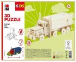 Marabu KiDS 3D Holzpuzzle Lastwagen, 38 Teile, ca. 19 x 8 cm