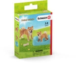 SCHLEICH 42479 Shiba Inu Mutter und Welpe