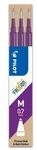 PILOT PEN 2261008F Mine FriXion 0.7 Violett - 3er Set Tintenrollerminen