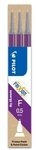 PILOT PEN 2265008F Mine FriXion Point 0.5 Violett - 3er Set Tintenrollerminen