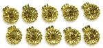 Riffelmacher Baumkerzenhalter gold Zapfenform 15 mm, 10er Packung