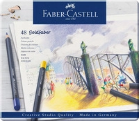 FABER-CASTELL 114748 Farbstift permanent Goldfaber 48-Metalletui