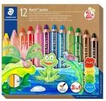 STAEDTLER&reg; Noris&reg; junior 140 Kindermalstift 3 in 1, Kartonetui mit 12...