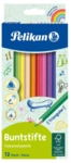 PELIKAN 700115 Pelikan Buntstifte Set, dreieckig, 12 Farben