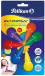 PELIKAN 803328 Wachsmalm&auml;use 6 St&uuml;ck, farbig sortiert, auf Blisterkarte