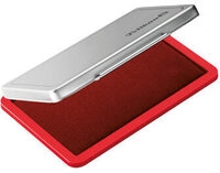 PELIKAN 331025 Pelikan Metallstempelkissen 7 x 11 cm Rot