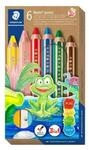STAEDTLER&reg; Noris&reg; junior 140 Kindermalstift 3 in 1, Kartonetui mit 6 Malstiften in