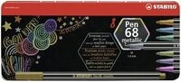 STABILO 6808/8-32 Premium Metallic-Filzstift - STABILO Pen 68 metallic - 8er