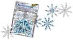 Folia Bastelset Perlensterne, blau/silber/perlwei&szlig;
